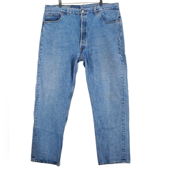 Vtg Levis 501 Blue Jeans Mens 42x32 Hi Rise Wide Straight Leg USA 05/92 (39x31) - Picture 11 of 11